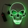 Maska LED na twarz - świecąca czaszka - Halloween - festiwaleMaski