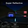 Reflective arrow - self adhesive sticker - safety - warning - for cars / motorcycles / bikes / clothesStickers