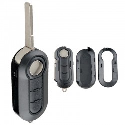 FIAT 500 - 3 buttons remote key case - shell for Punto Panda Stilo BravaKeys