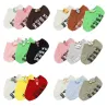 Baby cotton socks - non-slip - printed lettering - cartoon decorationClothes