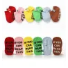 Baby cotton socks - non-slip - printed lettering - cartoon decorationClothes