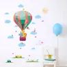Dekoracyjne naklejki ścienne - kolorowe balony / chmurki / zwierzętaNaklejki Ścienne