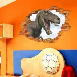 Naklejka dekoracyjna na ścianę - Jurassic Park - super dinozaurNaklejki Ścienne