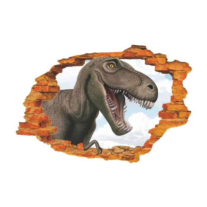 Naklejka dekoracyjna na ścianę - Jurassic Park - super dinozaurNaklejki Ścienne