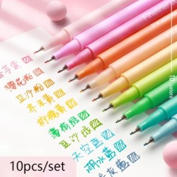 Kolorowy długopis żelowy - marker - 10 kolorówOłówki & Długopisy