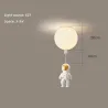 Styl skandynawski - lampa sufitowa w kształcie balonu - z astronautą - LEDŚwiatła sufitowe