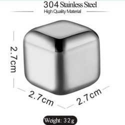 Stainless steel ice cubes - chilling stones - reusableBar supply
