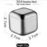 Stainless steel ice cubes - chilling stones - reusableBar supply