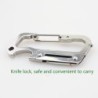 Multifunction mini knife - with bottle opener / carabiner - stainless steelKnives & Multitools