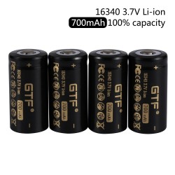 Bateria litowo-jonowa 16340 - ładowalna - 700mAh - 3,7VBaterii