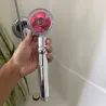 Modern shower head - water saving - 360 rotating - with a small fan - filterShower Heads