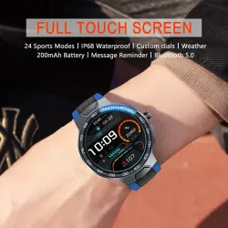 Luxurious Smart Watch - full touch - sport / fitness tracker - heart rate - waterproof - IOS - AndroidSmart-Wear