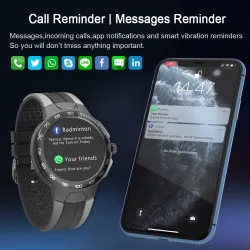 Luxurious Smart Watch - full touch - sport / fitness tracker - heart rate - waterproof - IOS - AndroidSmart-Wear