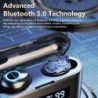 Wireless sports headphones - earbuds - waterproof - Bluetooth- with microphone / 2200Mah charging boxEar- & Headphones