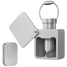 Pills storage box - separator - pills cutter - waterproof container - with key ring - aluminum alloyKeyrings