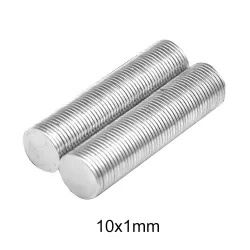 N35 - magnes neodymowy - krążek okrągły - 10mm * 1mm - 50 - 1000 sztukN35