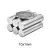 N35 - magnes neodymowy - krążek okrągły - 10mm * 1mm - 50 - 1000 sztukN35