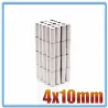 N35 - magnes neodymowy - mocny cylinder - 4mm * 10mm - 20 - 500 sztukN35