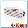 N35 - magnes neodymowy - mocny cylinder - 4mm * 10mm - 20 - 500 sztukN35