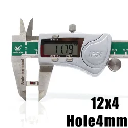 N35 - Magnes neodymowy - okrągły z łbem stożkowym - 12 * 4 mm z otworem 4mmN35
