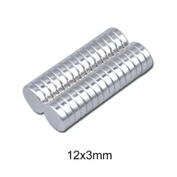 N35 - magnes neodymowy - mocny krążek - 12 * 3 mmN35