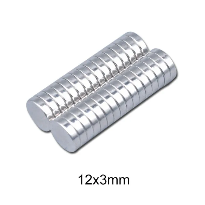 N35 - magnes neodymowy - mocny krążek - 12 * 3 mmN35