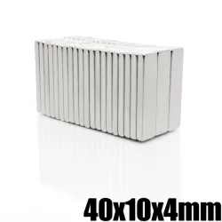 N35 - magnes neodymowy - mocny prostokątny blok - 40mm * 10mm * 4mmN35