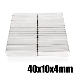 N35 - neodymium magnet - strong rectangular block - 40mm * 10mm * 4mmN35