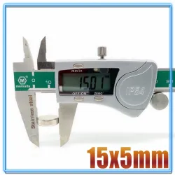N35 - magnes neodymowy - mocny okrągły krążek - 15mm * 5mmN35