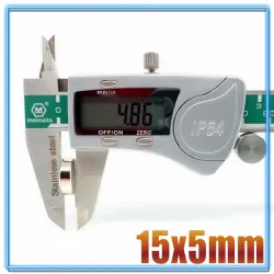 N35 - magnes neodymowy - mocny okrągły krążek - 15mm * 5mmN35