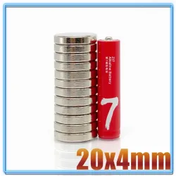 N35 - magnes neodymowy - mocny okrągły krążek - 20mm * 4mmN35