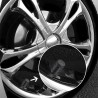 Czarne kapturki na wentyle - aluminiowe - 4 sztukiCzęści kół