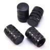 Black tire valve caps - aluminium - 4 piecesWheel parts