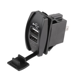 Uniwersalne podwójne gniazdo USB - 3.1V -12V/24V - port ładowania - LEDŁadowarki