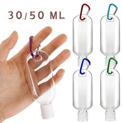 Refillable bottle - mini container - with hook - hand sanitizer / soap dispenser - 30ml / 50mlSkin