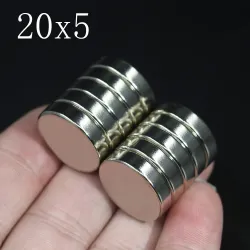 N35 - magnes neodymowy - mocny okrągły krążek - 20 mm * 5 mmN35