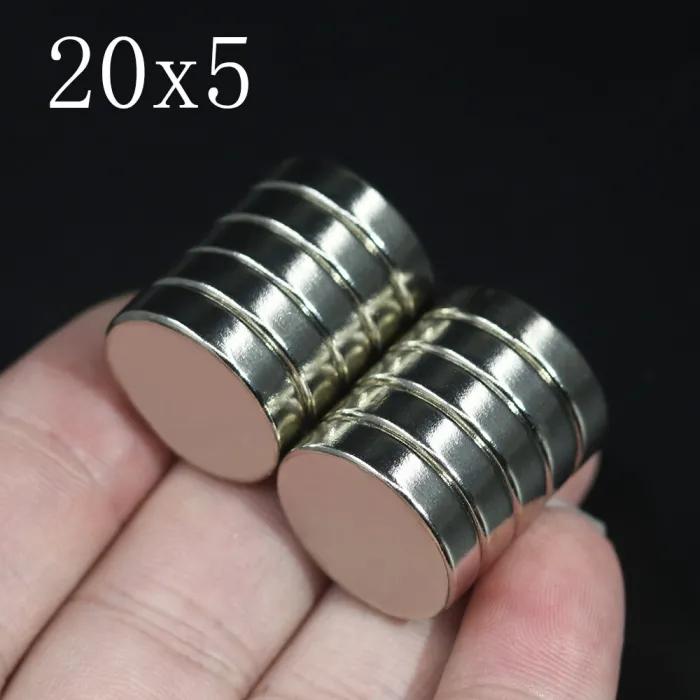 N35 - magnes neodymowy - mocny okrągły krążek - 20 mm * 5 mmN35