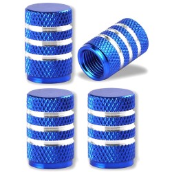 Aluminiowe wentyle do opon - wzór w paski - 4 sztukiCzęści kół