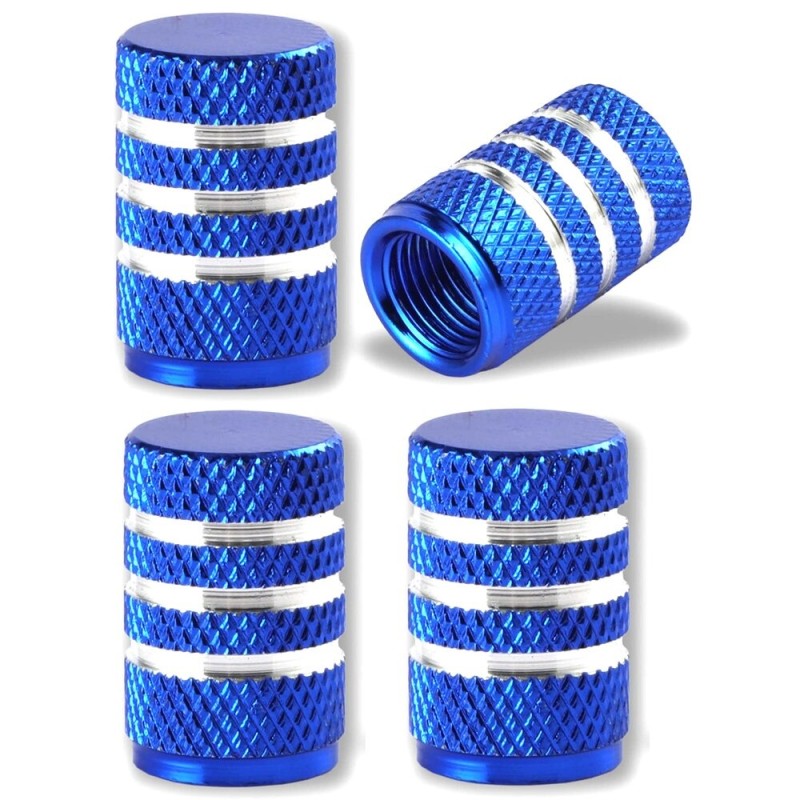 Aluminiowe wentyle do opon - wzór w paski - 4 sztukiCzęści kół