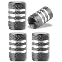 Aluminiowe wentyle do opon - wzór w paski - 4 sztukiCzęści kół
