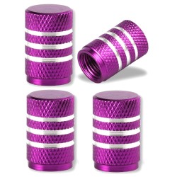 Aluminiowe wentyle do opon - wzór w paski - 4 sztukiCzęści kół