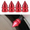 Universal tire valves - aluminum caps - short spike - 4 piecesWheel parts
