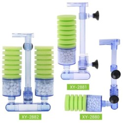 Aquarium air pump - biochemical filter - double foam sponge - ultra quiet