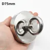 N52 - magnes neodymowy - mocny cylinder magnetyczny z hakiem - 200kg - D75mmN52