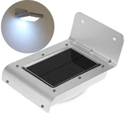 Solarna lampa ogrodowa LED z czujnikiem ruchu - aluminiowaOświetlenia słonecznego