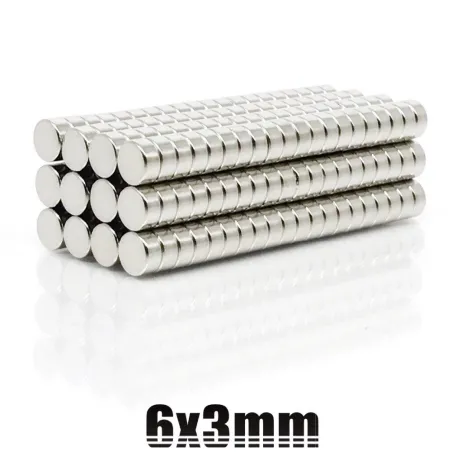 N35 - magnes neodymowy - okrągła tarcza - 6mm * 3mm - 100 sztukN35