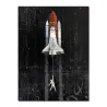 Astronauta - przestrzeń - rakieta - obraz olejny - plakat ścienny na płótnieTablice & Znaki