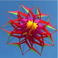 Latawiec sportowy / plażowy - kwiat 3D - z rączką / linkąLatawce