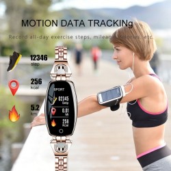 Inteligentny zegarek H8 - Bluetooth - tętno - wodoodporny - monitor fitness - inteligentna bransoletkaInteligentne zużycie
