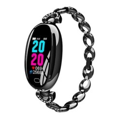 H8 Smart Watch - hollow-out strap with diamonds - heart rate monitor - fitness tracker - waterproof - Android - Bluetooth